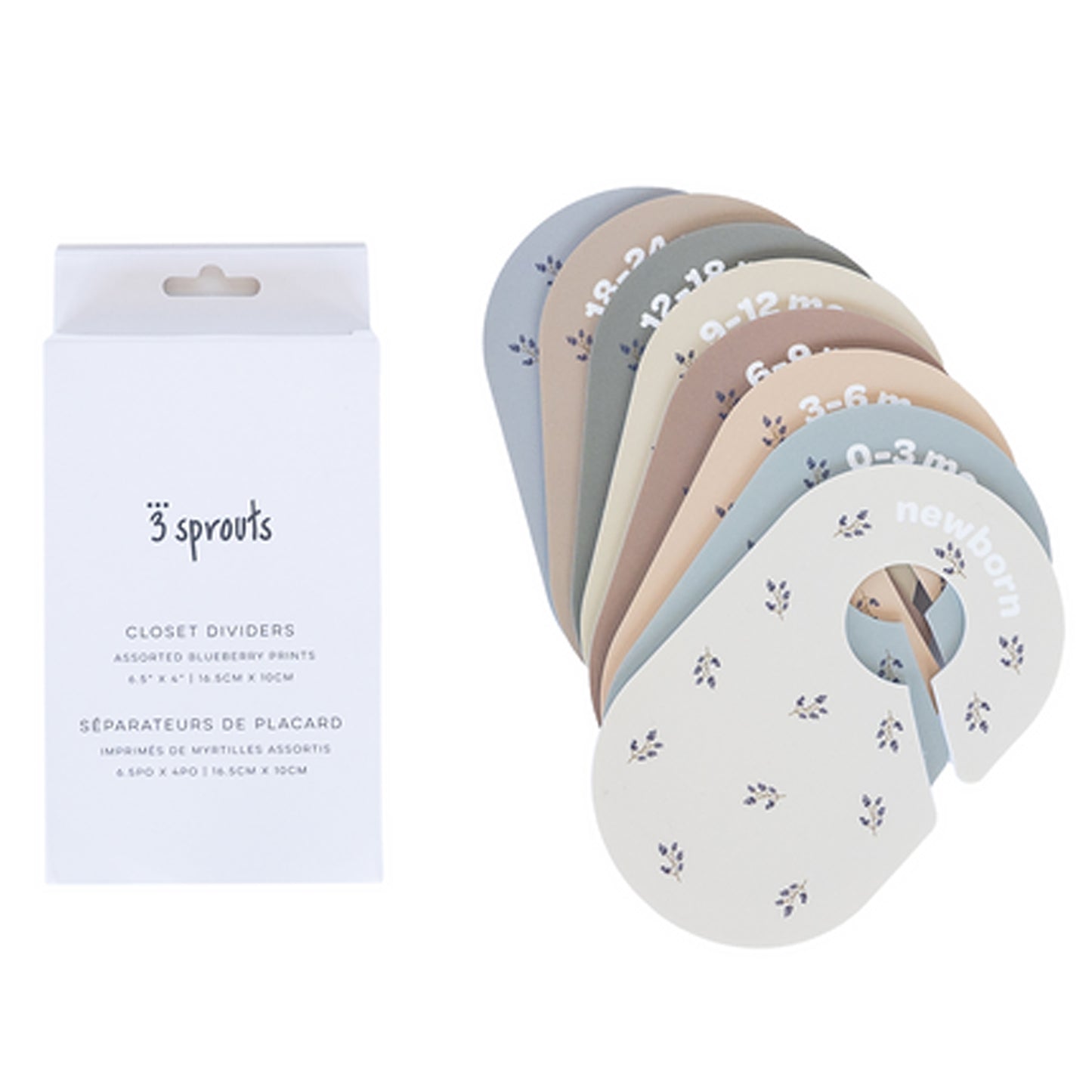 *closet dividers (newborn to 24 months) - blueberry