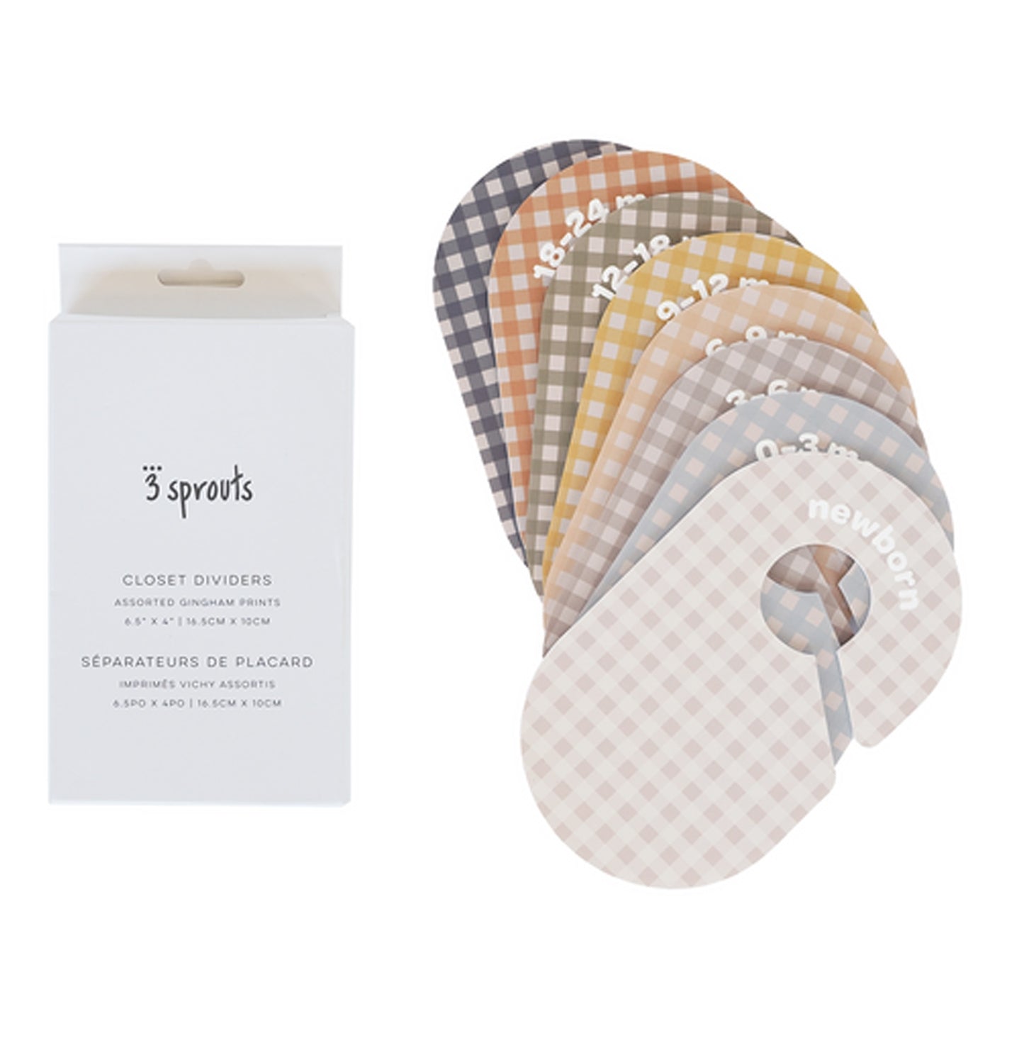 *closet dividers (newborn to 24 months) - gingham