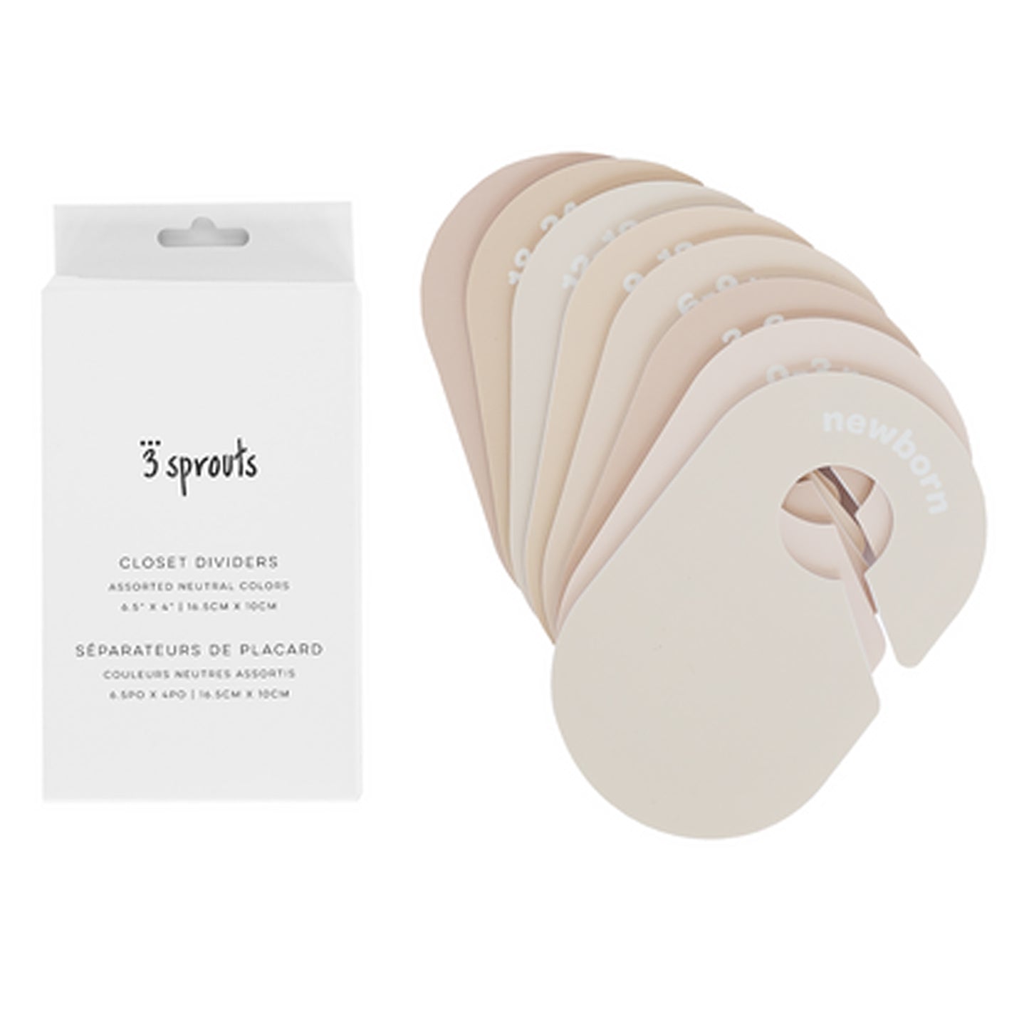 *closet dividers (newborn to 24 months) - neutral