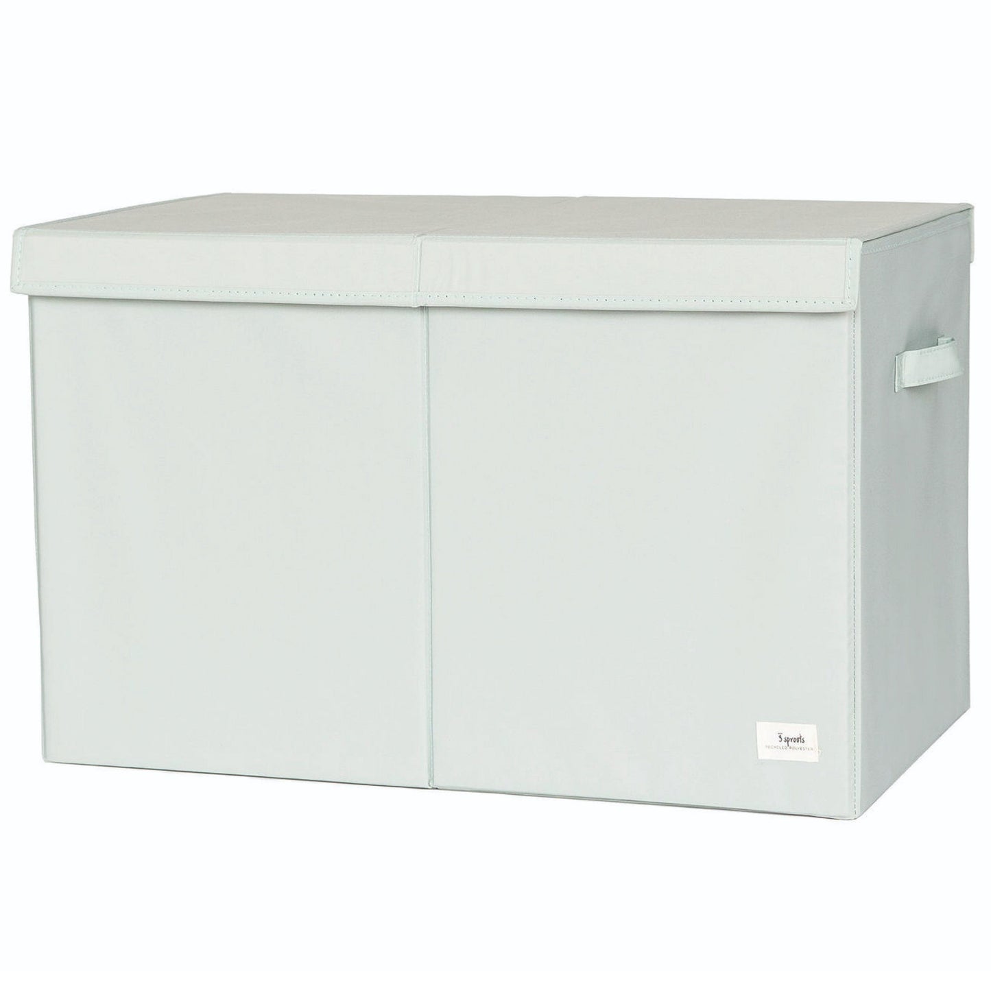 *recycled fabric folding storage chest - green