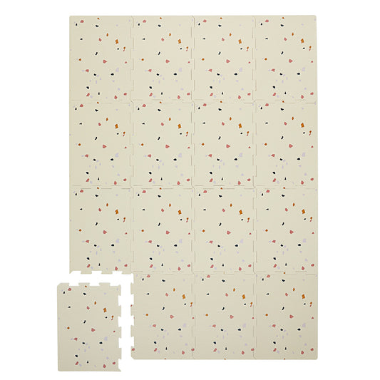 *EVA foam puzzle mat - terrazzo cream
