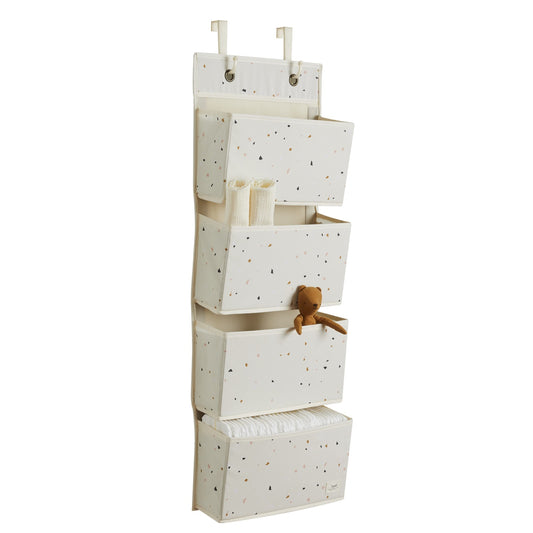 *Recycled Fabric Over the Door Organizer - Terrazzo Cream