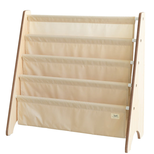 *recycled fabric book rack - solid beige