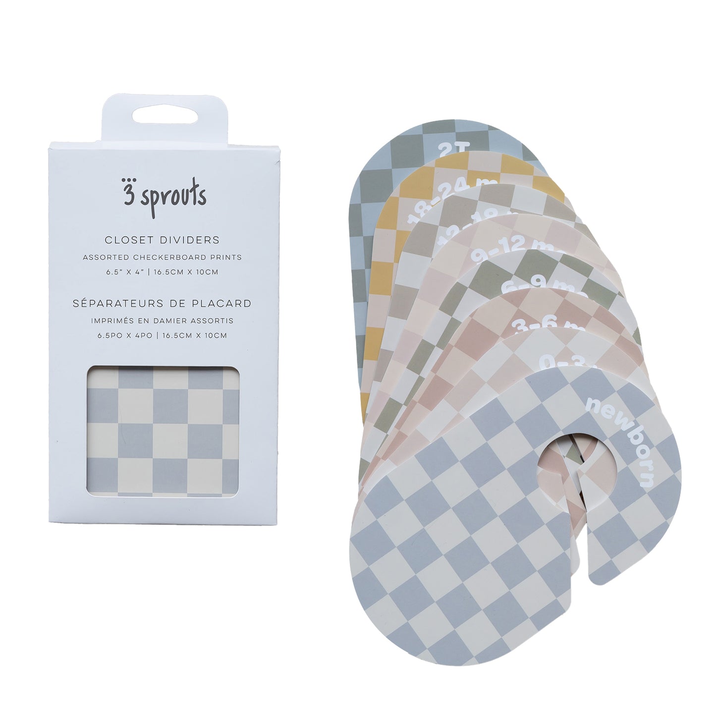 *closet dividers (newborn to 24 months) - checkerboard