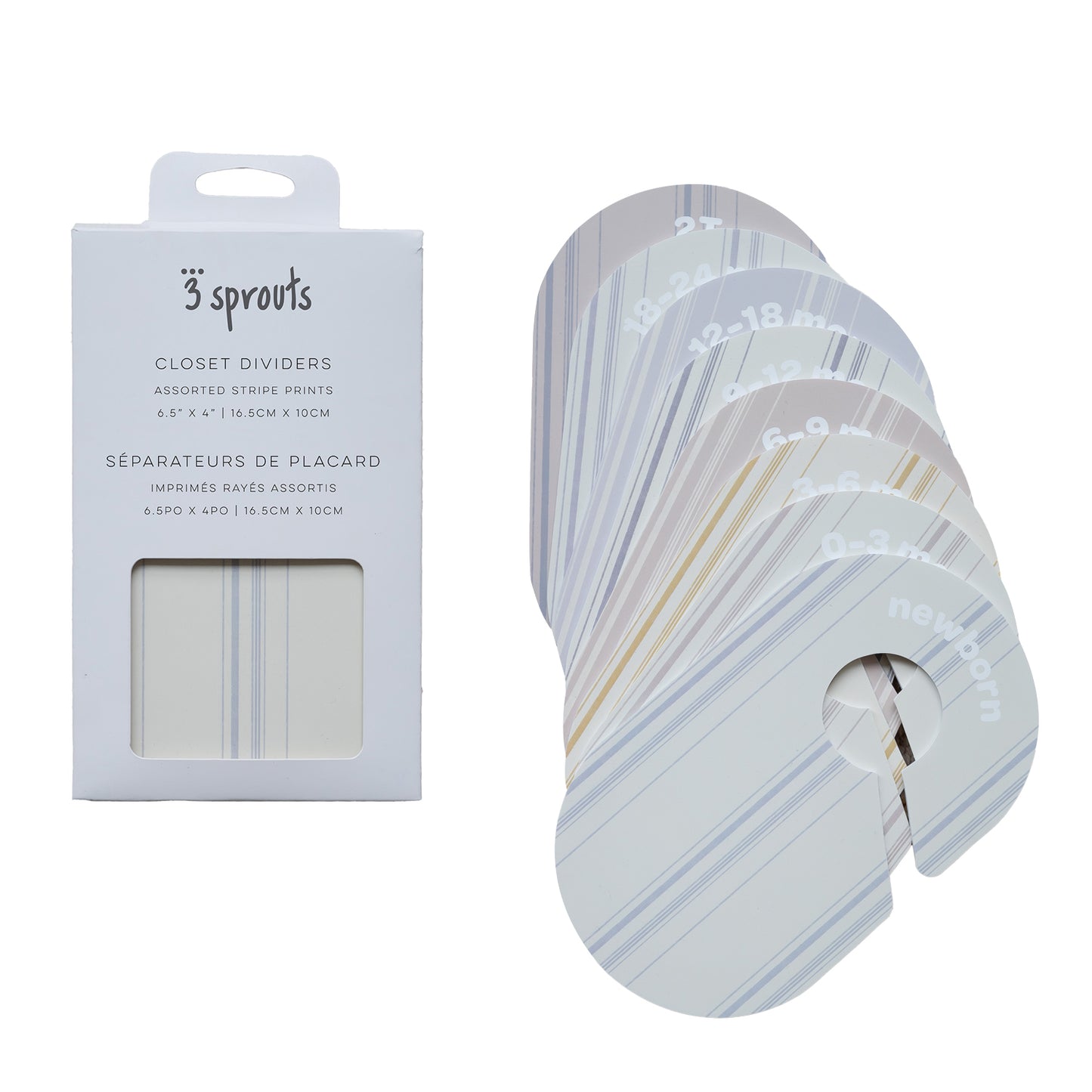 *closet dividers (newborn to 24 months) - stripe