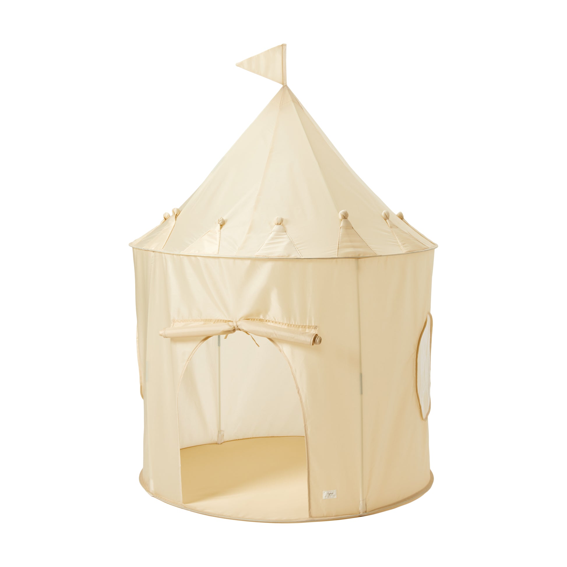 recycled fabric play tent - beige – 3 Sprouts Wholesale