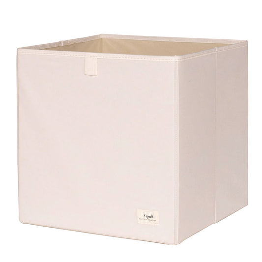 *recycled fabric storage box - cream