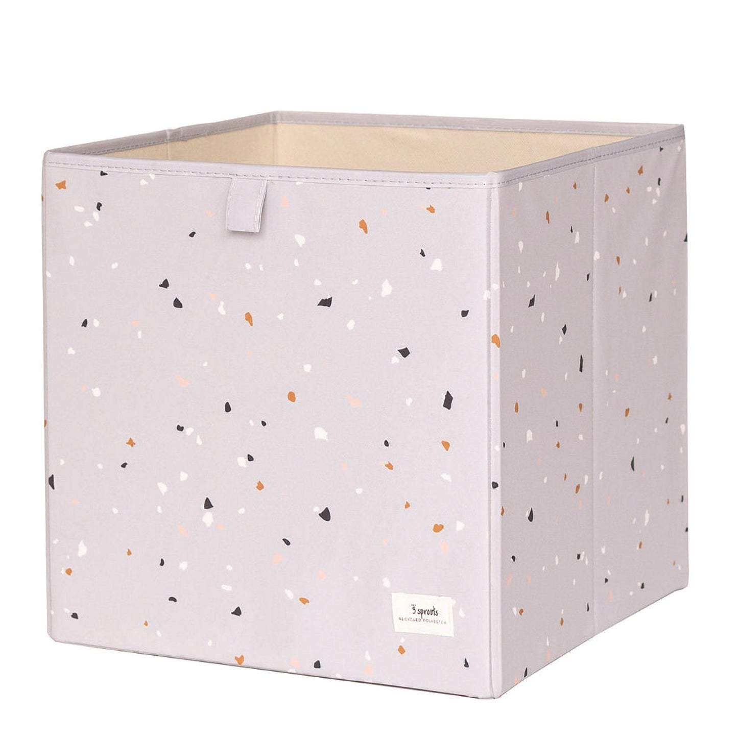 *recycled fabric storage box - terrazzo light gray