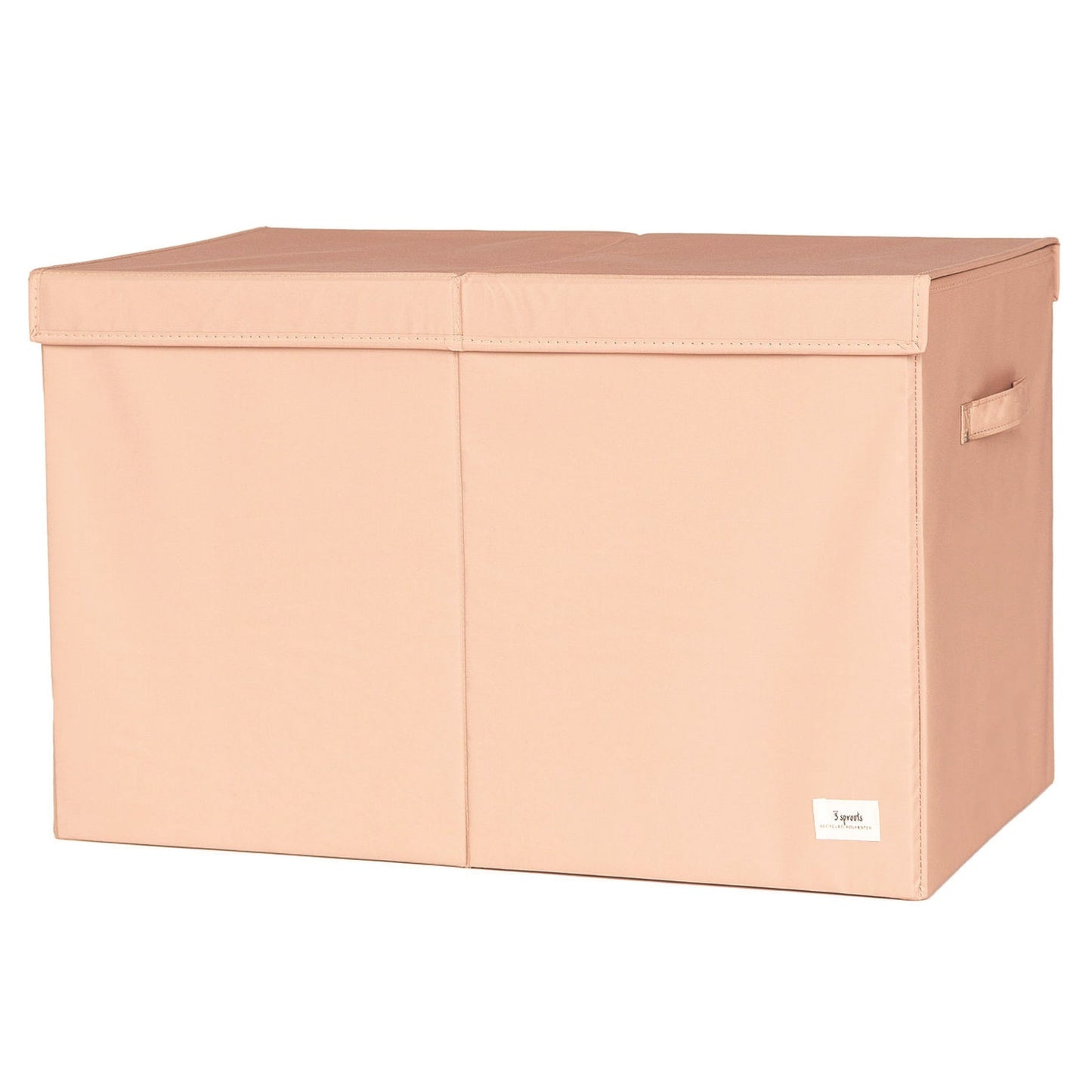 *recycled fabric folding storage chest - clay